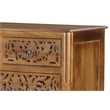 Pemberly Row Solid Mango Wood 7-Drawer Dresser 57 Inch Wide Fully Assembled