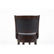 Pemberly Row Counter Height Swivel Stool with Faux Leather Seat in Cappuccino