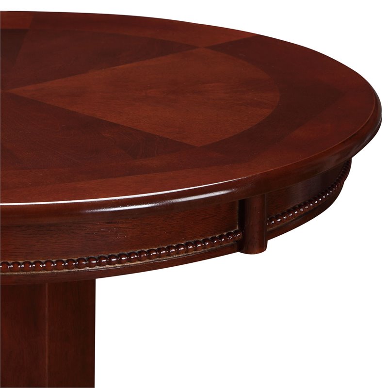 Pemberly Row Rubberwood Pub Table with Claw and Ball Feet in English Tudor