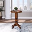 Pemberly Row Hardwood Pub Table with Claw and Ball Feet in Brandy