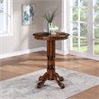 Pemberly Row Hardwood Pub Table with Claw and Ball Feet in Brandy