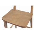 Pemberly Row Eco-Friendly Rubberwood Bar Stool in Barnwood Wire-Brush