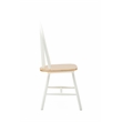 Pemberly Row Rubberwood Farmhouse Spindle Dining Chair (Set of 2) White Natural