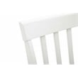 Pemberly Row Rubberwood Farmhouse Dining Chair (Set of 2) in Cream and Honey Oak