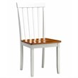 Pemberly Row Rubberwood 6 Piece Shaker Dining Set for 6 in Cream Honey Oak