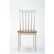 Pemberly Row Rubberwood 6 Piece Shaker Dining Set for 6 in Cream Honey Oak