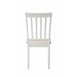 Pemberly Row Hardwood Contoured Dining Chair (Set of 2) in Cream Honey Oak