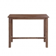 Pemberly Row Contemporary 4-Piece Acacia Wood Pub Set in Barnwood
