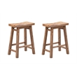 Pemberly Row Contemporary 4-Piece Acacia Wood Pub Set in Barnwood