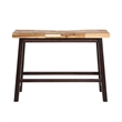 Pemberly Row Contemporary Backless Dining Bench in Blended Espresso