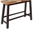 Pemberly Row Contemporary Backless Dining Bench in Blended Espresso
