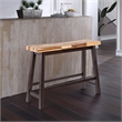 Pemberly Row Contemporary Backless Dining Bench in Blended Espresso