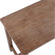 Pemberly Row Contemporary Acacia Wood Pub Table in Barnwood Finish