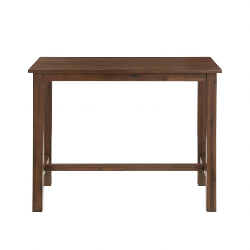 Pemberly Row Contemporary 4-Piece Acacia Wood Pub Set in Chestnut