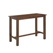 Pemberly Row Contemporary 4-Piece Acacia Wood Pub Set in Chestnut