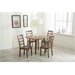 Pemberly Row Rubberwood Dining Chairs in Barnwood Brown (Set of 2)