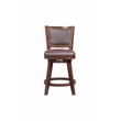 Pemberly Row Contemporary Swivel Counter Stool in Cappuccino