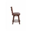 Pemberly Row Contemporary Swivel Counter Stool in Cappuccino