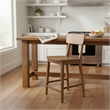 Pemberly Row Contemporary Rubberwood Counter Stool in Barnwood Brown