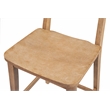 Pemberly Row Contemporary Rubberwood Counter Stool in Barnwood Brown