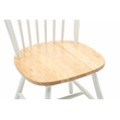 Pemberly Row Contemporary Hardwood Dining Chairs in Cream and Natural - Set of 2