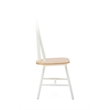 Pemberly Row Contemporary Hardwood Dining Chairs in Cream and Natural - Set of 2