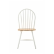 Pemberly Row Contemporary Hardwood Dining Chairs in Cream and Natural - Set of 2
