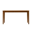 Pemberly Row Contemporary Rubberwood Rectangular Dining Table in Walnut