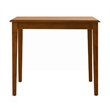 Pemberly Row Contemporary Rubberwood Rectangular Dining Table in Walnut