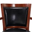 Pemberly Row Rubberwood Swivel Bar Stool with Arms in Cherry