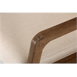 Pemberly Row Contemporary Hardwood Rocking Chair in Coffee Brushed