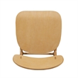 Pemberly Row Rubberwood Mid-Century Counter Stool in Natural