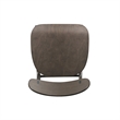 Pemberly Row Rubberwood Mid-Century Counter Stool in Carbonite
