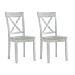 Pemberly Row 5-Piece MDF and Wood Dining Set in Antique White