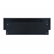 Pemberly Row Contemporary Acacia Wood Console Table in Black Charcoal