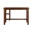 Pemberly Row Contemporary Acacia Wood Rectangular Desk Table in Chestnut