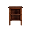 Pemberly Row Contemporary Acacia Wood Rectangular Desk Table in Chestnut