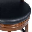Pemberly Row Contemporary Rubberwood Swivel Counter Stool in Cappuccino
