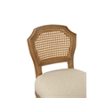 Pemberly Row Rubberwood Stationary Bar Stool in Tan and Natural