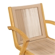 Pemberly Row Acacia Wood and Rope Bar Stool in Tan and Honeycomb