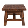 Pemberly Row Contemporary Acacia Wood Accent Plant Table in Chestnut