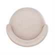 Pemberly Row Contemporary Upholstered Swivel Counter Stool in Natural