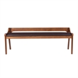Pemberly Row Contemporary 6-Piece Rubberwood Dining Set in Chestnut