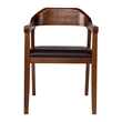 Pemberly Row Contemporary 6-Piece Dining Set with Armchairs in Chestnut