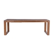 Pemberly Row 7 Piece Rubberwood Drop Leaf Dining Set in Chestnut