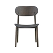 Pemberly Row Mid-Century Dining Chairs in Carbonite Brown (Set of 2)