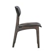 Pemberly Row Mid-Century Dining Chairs in Carbonite Brown (Set of 2)