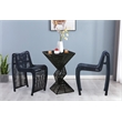 Pemberly Row Contemporary Iron Rope Counter Stools in Blue (Set of 2)