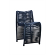 Pemberly Row Contemporary Iron Rope Counter Stools in Blue (Set of 2)