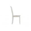 Pemberly Row Rubberwood X-Back Dining Chairs in Antique White (Set of 2)